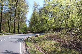 oberhalb von Lauenstein, Blick in die dritte Kehre …