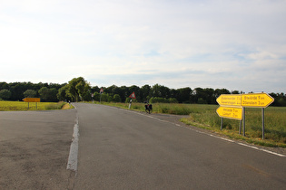 oberes Ende der Abfahrt nach Lüntorf, Blick nach Norden