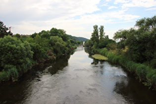 die Werra bei Berka/Werra, Blick flussaufwärts