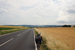 zwischen Berka/Werra und Rienau, Blick auf Gospenroda und Frauenseer Forst, …