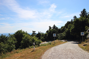 oberhalb der obersten Kehre, Blick in die Kehre