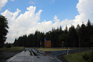 … und Blick zurück zur Wegscheide