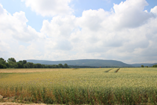 … Blick nach Südwesten zum Thüringer Wald, …