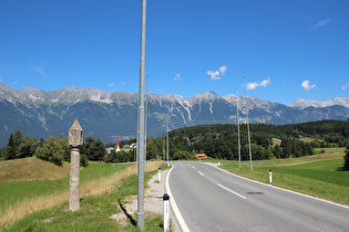 … und Blick über Vill zur Inntalkette