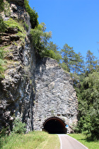 auf dem Brennerradweg nach der zweiten Tunneldurchquerung der Tour