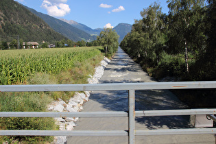 … und Blick flussaufwärts