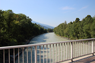 die Eisack in Brixen, Blick flussabwärts