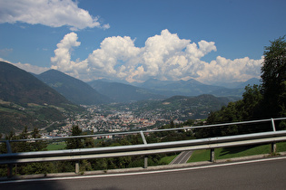 Blick ins Eisacktal auf Brixen