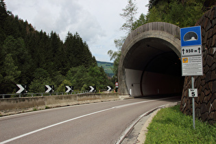 oberster Tunnel im Gadertal, oberes Portal