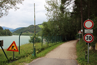 Blick über den Olanger Stausee …