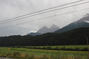 … Blick auf Gsellknoten und Dreischusterspitze …