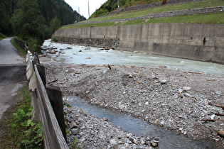 Mündung des Karmeliterbachs in die Drau