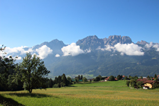 Etappenstart, Blick über das Drautal auf die Lienzer Dolomiten