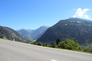 … und Blick ins Mölltal talaufwärts