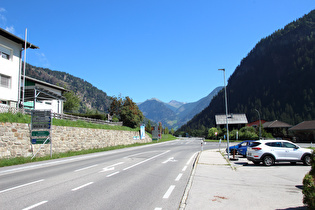 unteres Ende des Südrampe des Hochtors in Winklern