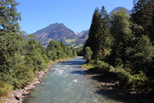 die Möll zwischen Winklern und Lassach, Blick flussaufwärts …