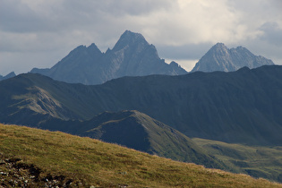 Zoom auf v. l. n. r. Brettkopf, Weißer Kopf, Großer Friedrichskopf und Georgskopf