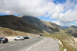 Blick zum Brennkogel, Gipfel in Wolken