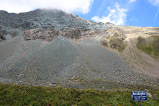 Blick über Brennkogelkar Elendboden zum Brennkogel …