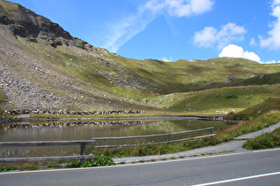 … Blick über den See zum Fuscher Törl …