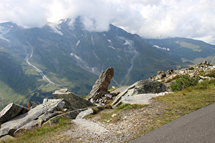 … und Blick über die Hexenküche zum Fuscher/Kapruner Kamm