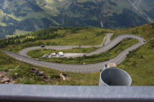 Blick über die Kehren 8 und 7 ins Ferleitental