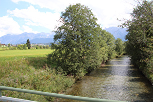 die Saalach zwischen Maishofen und Bsuch, Blick flussabwärts