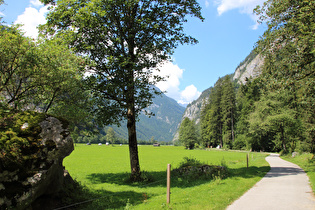 Saalachtal zwischen Nusserkapelle und Frohnwies, Blick talabwärts