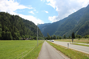 … und Blick talaufwärts auf Frohnwies