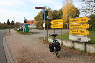 unteres Ende der Erholungsheimstraße in Dassel