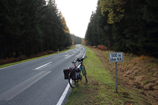 auf 500 m ü.NHN, Blick bergauf