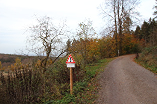 etwas weiter, Warnung vor speziellem „Wildwechsel“