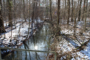 Kirchwehrener Landwehr, Blick flussabwärts …