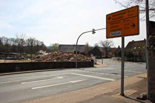 Nienstedter Pass, unteres Ende der Nordostrampe in Egestorf