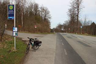 „Dach der Tour“: Nienstedter Pass, Passhöhe, Blick nach Nordosten …