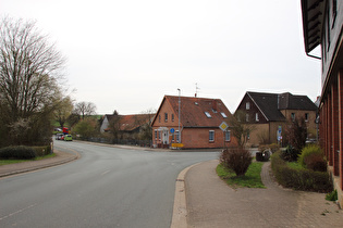 Nienstedter Pass, unteres Ende der Südwestrampe in Nienstedt