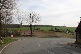 Nienstedter Pass, Südwestrampe, untere Kehre in Nienstedt