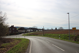 Nienstedter Pass, Südwestrampe, obere Kehre in Nienstedt