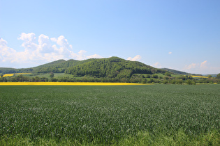 … Blick zum Burgberg, …