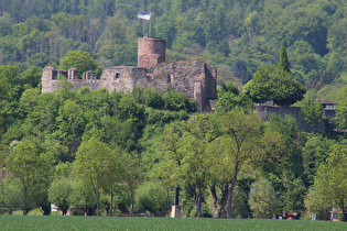 Zoom auf die Burgruine Polle