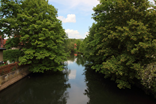 der Oberwasserkanal, Blick flussabwärts …