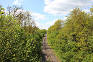 … und Blick Fahrtrichtung Altenbeken