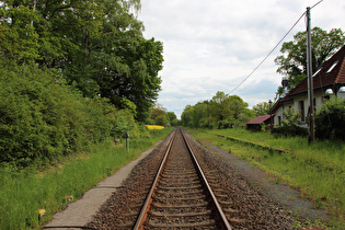 … Bahnstrecke Altenbeken–Kreiensen, Blick Fahrtrichtung Kreiensen …