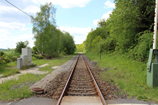 … und Blick Fahrtrichtung Altenbeken