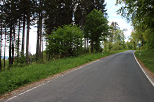 knapp unterhalb der Passhöhe, Blick bergauf