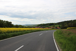 Abfahrt nach Hohenbüchen, Blick auf Hohenbüchen