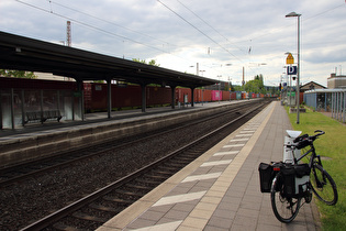 Tourende in Alfeld, Blick nach Norden