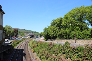 in Goslar, Blick zum Bahnhof