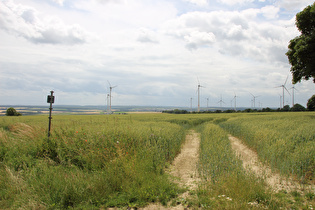 Südrand von Haaren, Blick über Bad Wünnenberg zum Hochsauerland