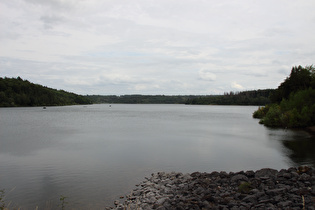 Aabachtalsperre, Blick über den Stausee